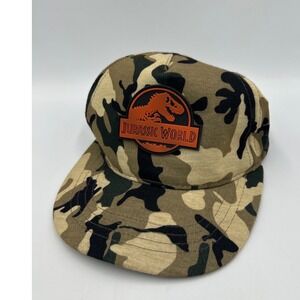 Jurassic World Kids Camouflage Snapback Hat Camo Dinosaur Logo Cap